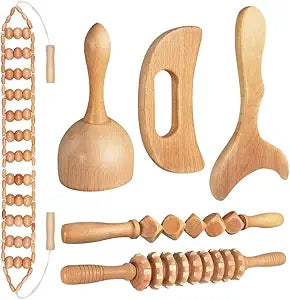 Wooden Therapy Massage Tool Kit